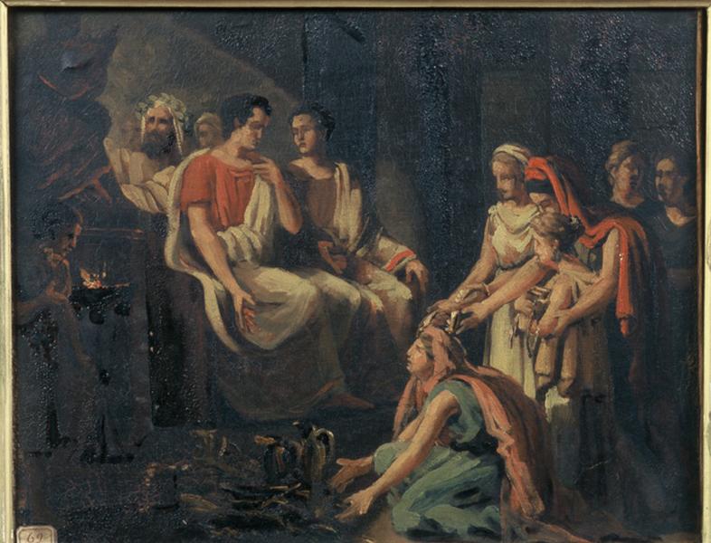 DAMES ROMAINES APPORTANT LEURS BIJOUX POUR SUBVENIR AUX FRAIS DE LA GUERRE CONTRE LES VEIENS_0