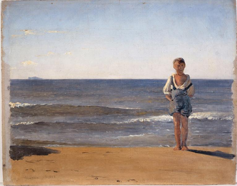 JEUNE GARCON SUR LA PLAGE A TERRACINA_0