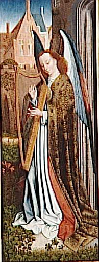 LA VIERGE A L'ENFANT ENTOUREE D'ANGES.L'ANNONCIATION (REVERS)_2