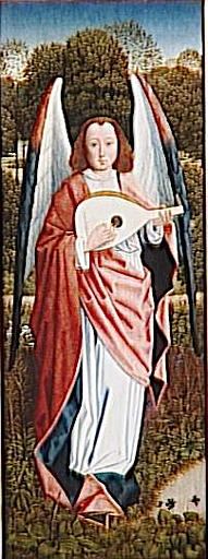 LA VIERGE A L'ENFANT ENTOUREE D'ANGES.L'ANNONCIATION (REVERS)_3