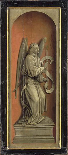LA VIERGE A L'ENFANT ENTOUREE D'ANGES.L'ANNONCIATION (REVERS)_5