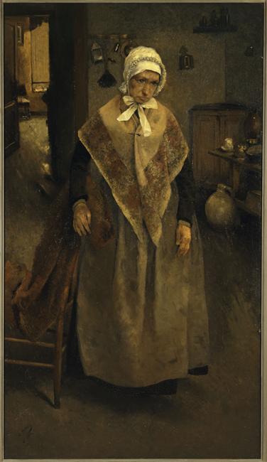 VIEILLE SERVANTE ; AU REVERS ETUDE DE NU_0