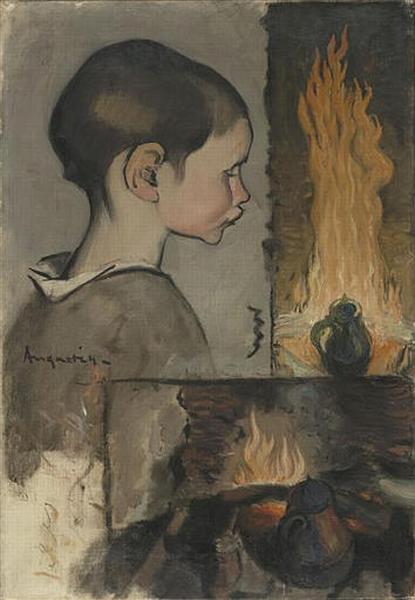 PROFIL D'ENFANT ET ETUDE DE NATURE MORTE_0