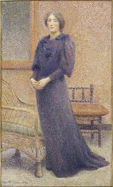 PORTRAIT DE MME PETITJEAN, JEUNE FEMME DEBOUT_0