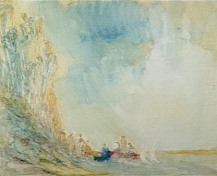 PERSONNAGES DANS UN PAYSAGE_0