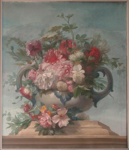 VASE DE FLEURS, Alexis Joseph Mazerolle, 1858 vers