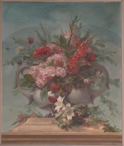 VASE DE FLEURS, Alexis Joseph Mazerolle, 1858 vers