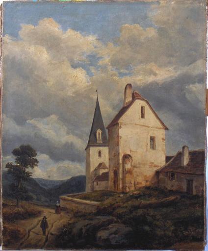 EGLISE DE MONTAGNE, Nicolas Alexandre Barbier, 1845