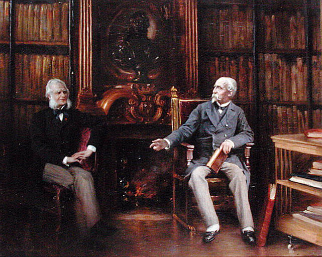 LE DUC D'AUMALE AU CABINET DES LIVRES AU CHATEAU DE CHANTILLY_0