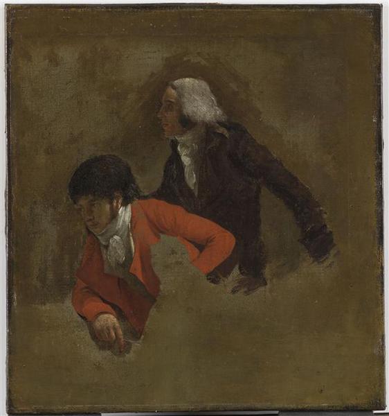 Portraits de Jean-Baptiste Isabey (1767-1855) peintre miniaturiste et de Nicolas-Antoine Taunay (1755-1830), peintre de paysages_0