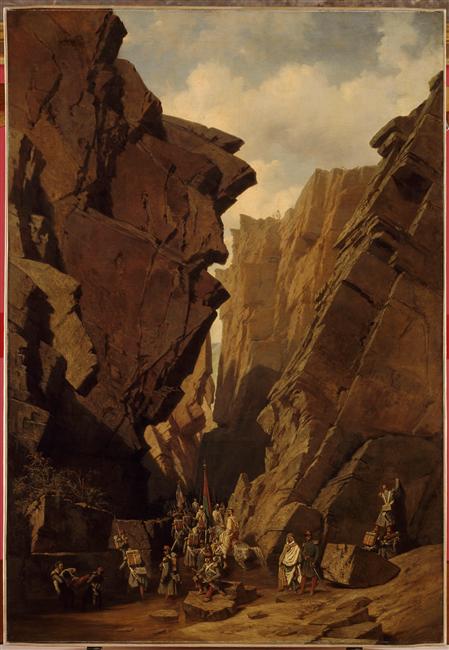 LE PASSAGE DES PORTES-DE-FER (BIBANS), Adrien Dauzats, 1853