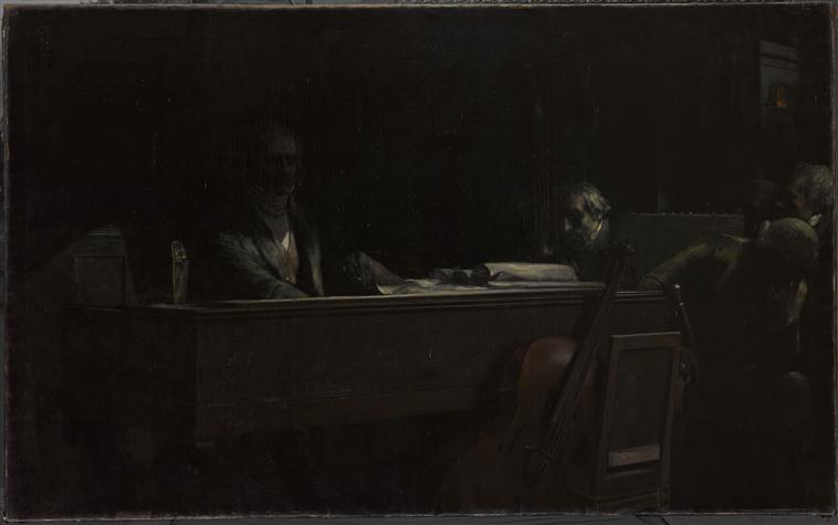BEETHOVEN LA SONATE AU CLAIR DE LUNE, Jean Joseph Benjamin Constant, 2e moitié 19e siècle
