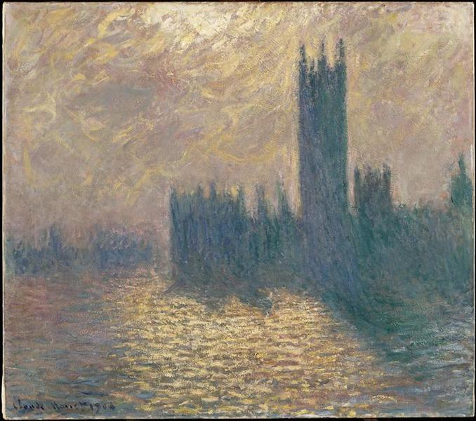 Le parlement de Londres, ciel orageux_0