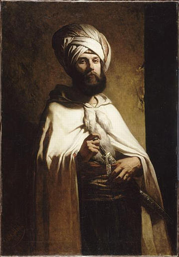PORTRAIT DU PEINTRE ET GRAVEUR CHARLES COUSIN EN COSTUME ARABE_0
