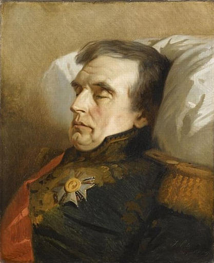LE MARECHAL MOLITOR SUR SON LIT DE MORT_0