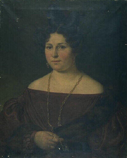 Portrait de Madame Léon Fourcand, Jean Alaux, 1830