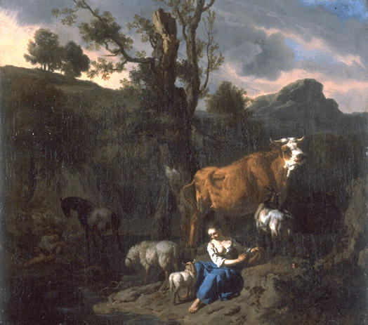 BERGERE ET SON TROUPEAU_0