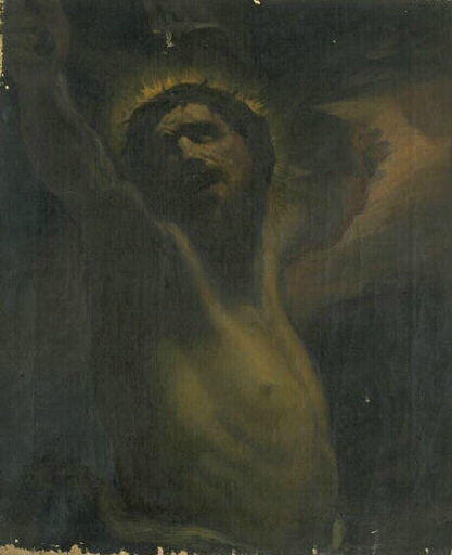 Le Christ sur la croix, Daniel Casey, 19e siècle