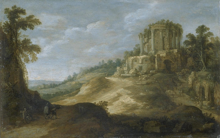 VUE DU TEMPLE DE LA SYBILLE A TIVOLI_0