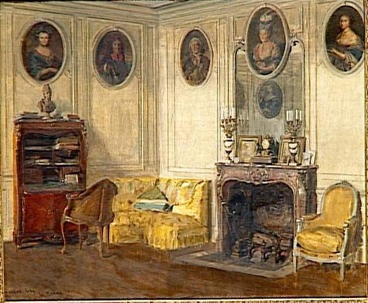 INTERIEUR : CHATEAU DU BREAU (DIT A TORT LES MEDAILLONS)_0