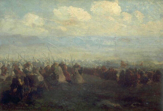 Les Croisés ; Combat des Croisés (autre titre) ; Bataille (autre titre) ; La bataille de Poitiers (autre titre)_0