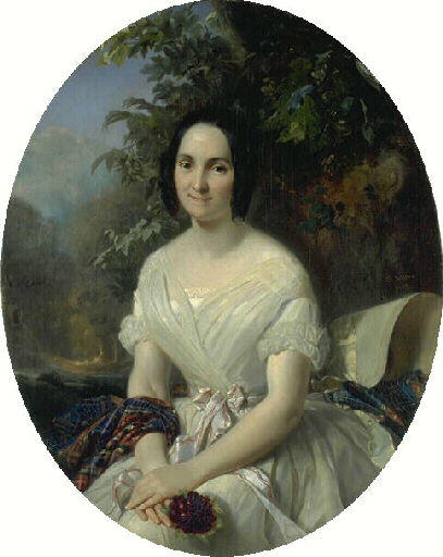 Portrait de Jenny Vertpré, Félix Cottrau, 1843