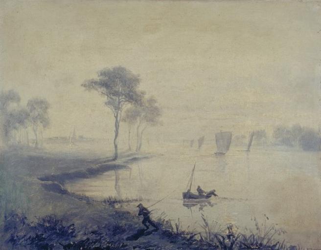 PAYSAGE AU BORD D'UN FLEUVE_0