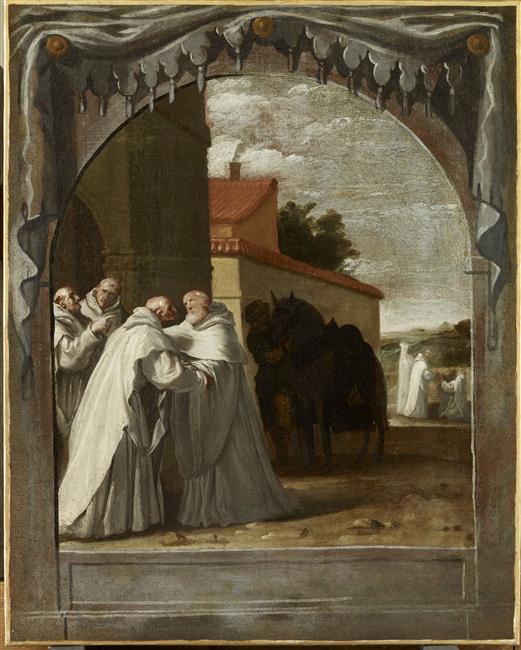Saint Bernard de Clairvaux rend visite au R.P. général Guigues Ier_0