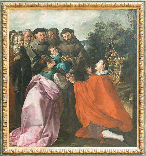 Guérison de saint Bonaventure enfant par saint François_5