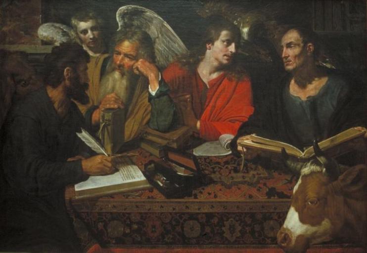 LES QUATRE EVANGELISTES, Valentin de Boulogne, 1ère moitié 17e siècle