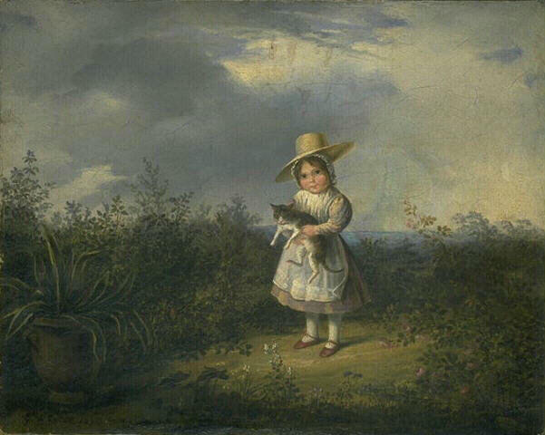 Portrait de Maria de Galard fille du peintre à l'âge de deux ans et demi, dit autrefois petite fille au chat_0