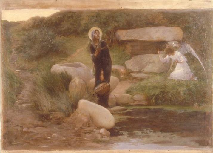 LA SALUTATION ANGELIQUE, Luc Olivier Merson, 1890