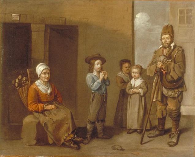 SCENE CITADINE, Jean Michelin, 17e siècle