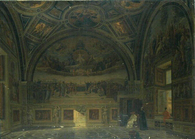 Salle de la signature au Vatican, Victor Navlet, 1872