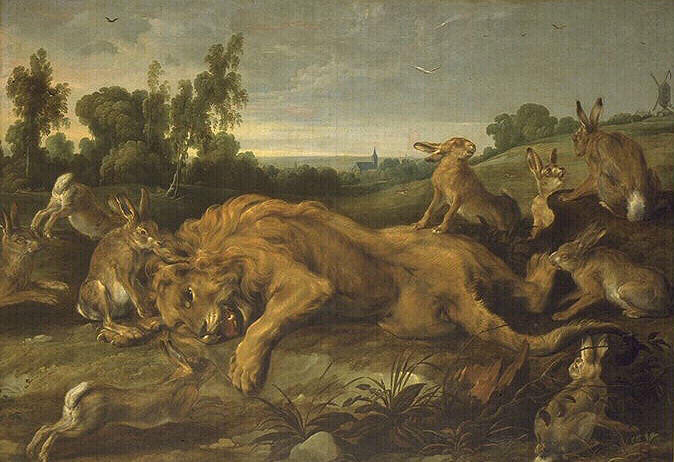 Le lion mort ; Le lion devenu vieux (ancien titre)_0
