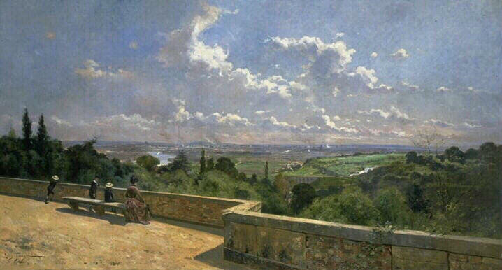Paris en 1889, vue prise depuis la terrasse de Meudon_0