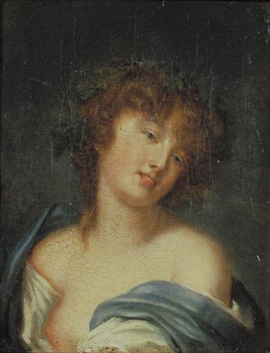 TETE DE BACCHANTE, Jacques Antoine Vallin, 2e moitié 18e siècle