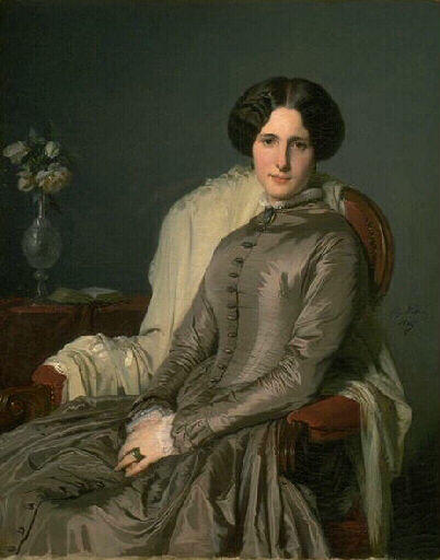 Portrait de la comtesse de Bellefonds, Jean Hégésippe Vetter, 1859