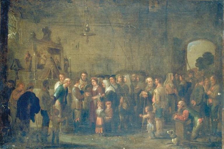 LA BENEDICTION NUPTIALE, Cornelis de Wael, 17e siècle