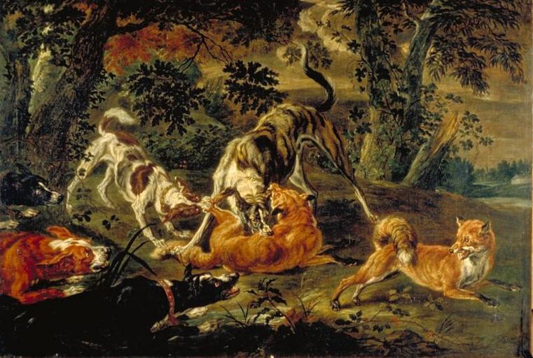 LA CHASSE AUX RENARDS, Paul de Vos, 17e siècle