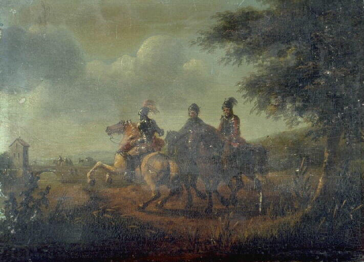 Paysage avec trois cavaliers_0