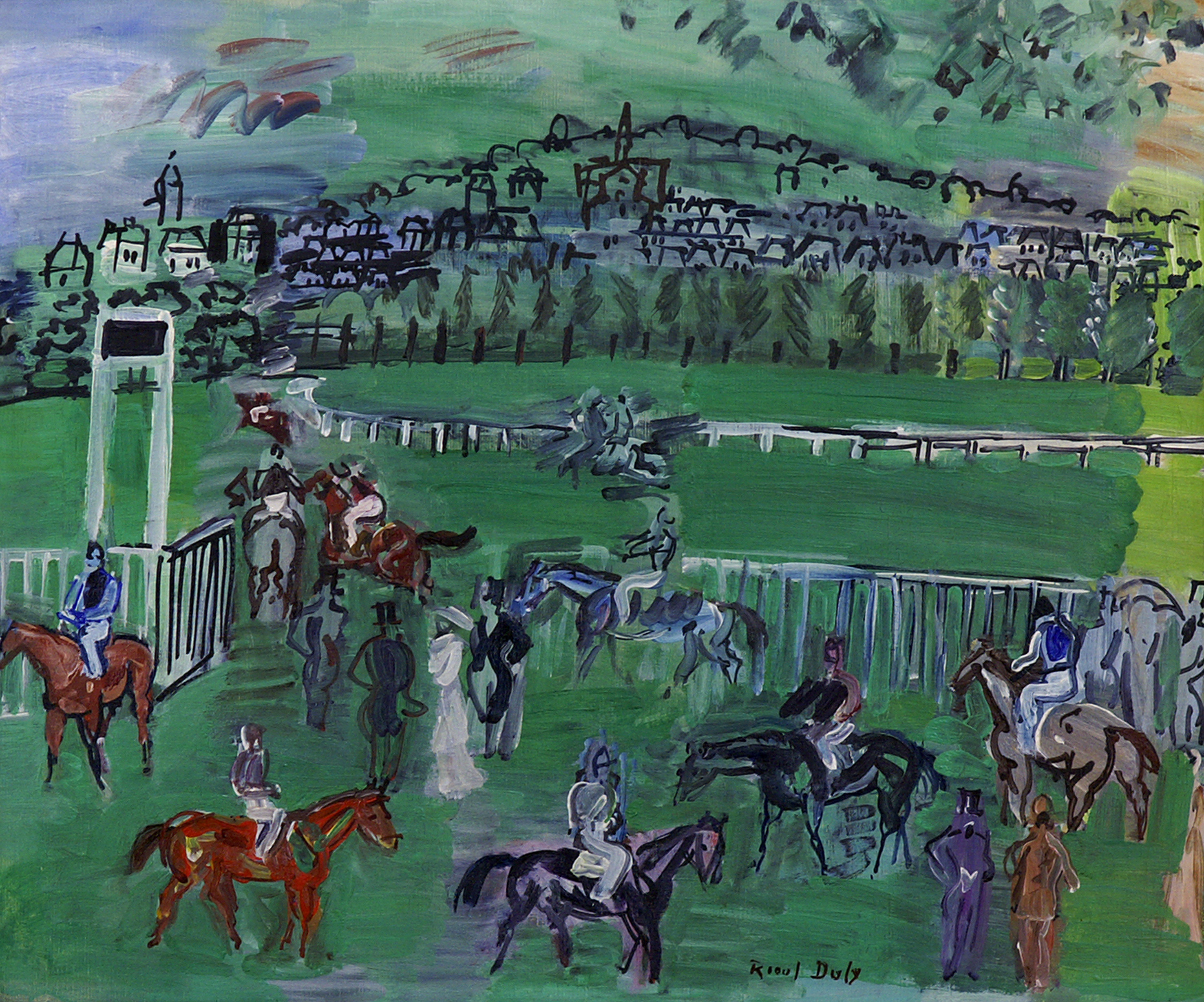 Le champ de courses, Raoul Dufy, 1928