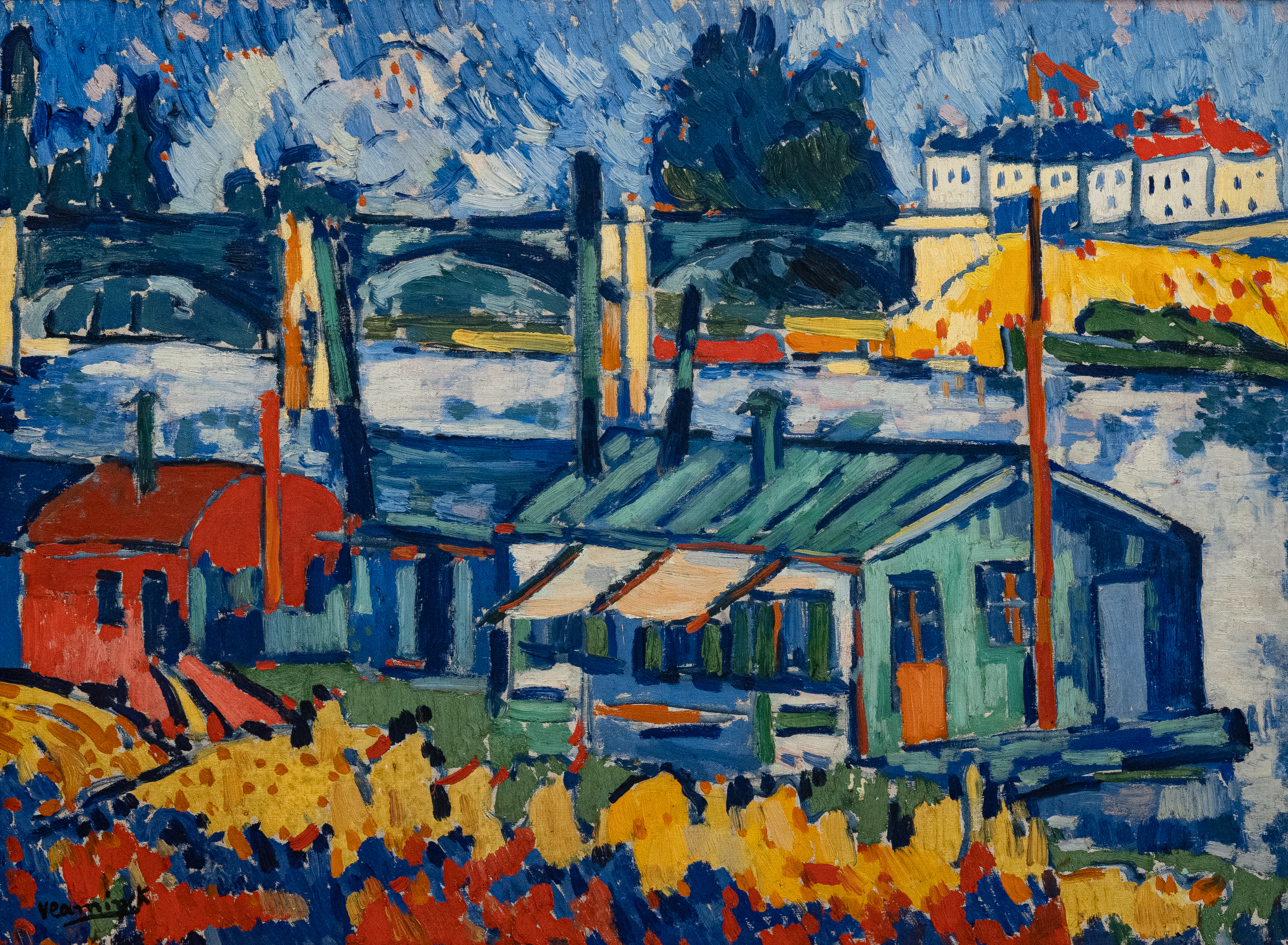 Le pont de Chatou, Maurice de Vlaminck, 1906