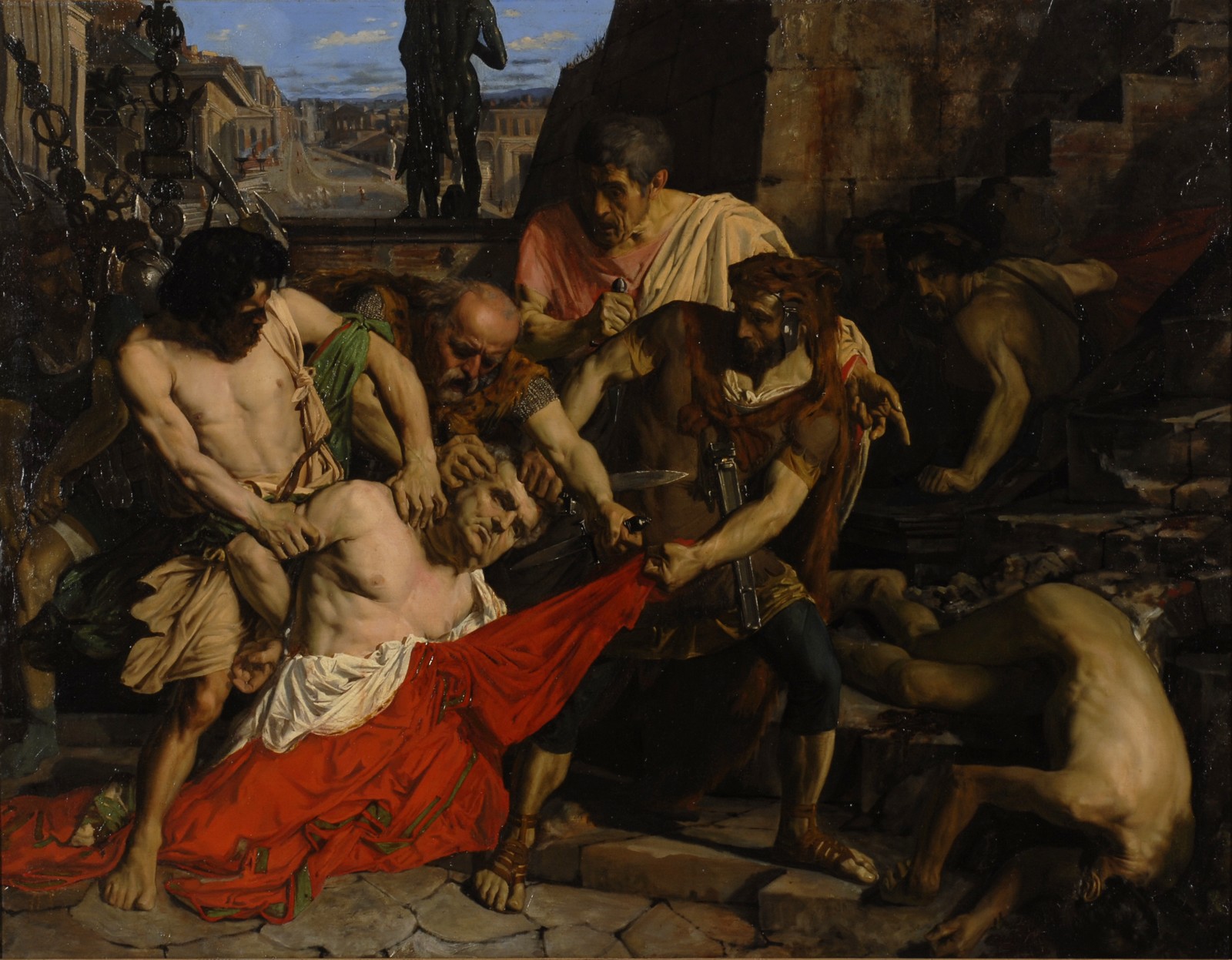 La mort de Vitellius, Paul Baudry, 1847