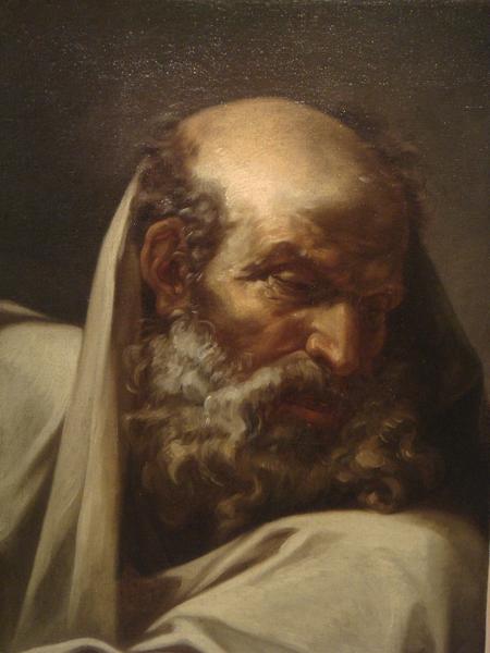 TETE DE SAINT, DIT AUSSI TETE DE MOINE, Louis Boullogne, 17e siècle