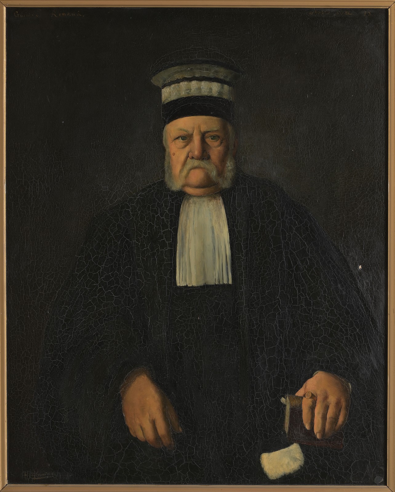 Portrait de Gustave Renaud en magistrat, Charles Milcendeau, 1896