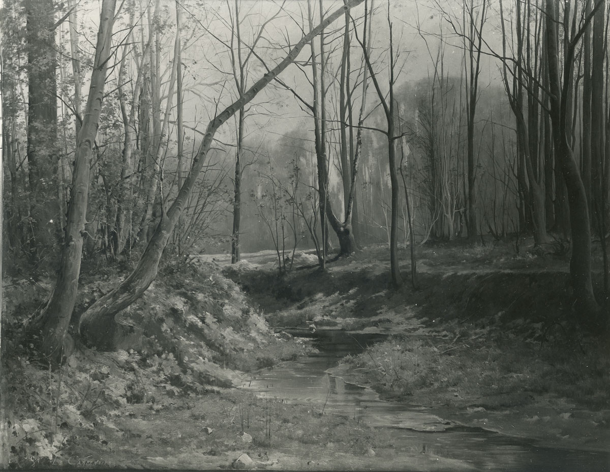 Sous-bois, effet de printemps, Alexandre Le Carpentier, 1894 avant