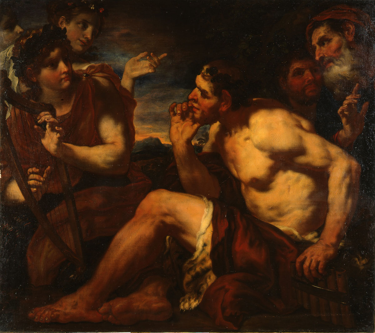 Le Duel musical d'Apollon et Pan, Johann Carl Loth, 2e moitié 17e siècle
