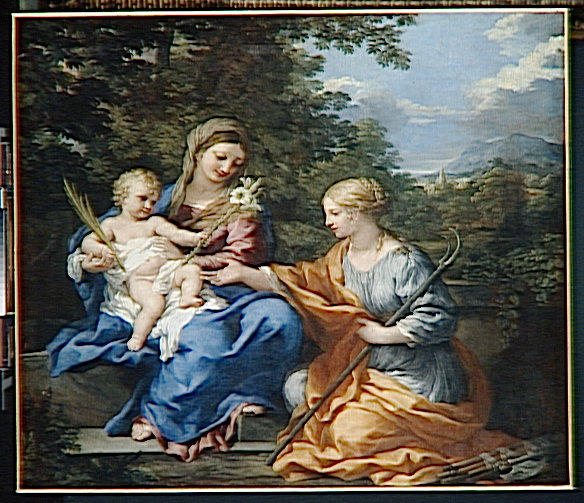 LA VIERGE, L'ENFANT JESUS ET SAINTE MARTINE_0