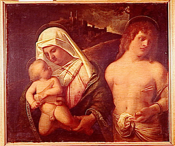 LA VIERGE A L'ENFANT AVEC SAINT SEBASTIEN_0